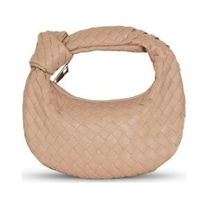 Women Soft Leather Woven Handbag Summer Bag Woven